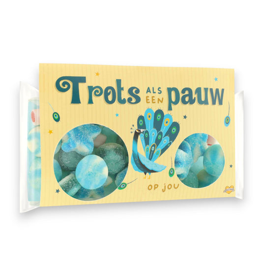 Snoepreep | Trots als een pauw