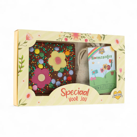 Cadeaupakketje | Speciaal voor jou! | Bloemen