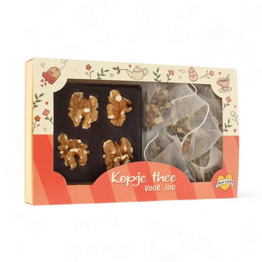Cadeaupakketje | Kopje thee! | Pure chocolade & thee