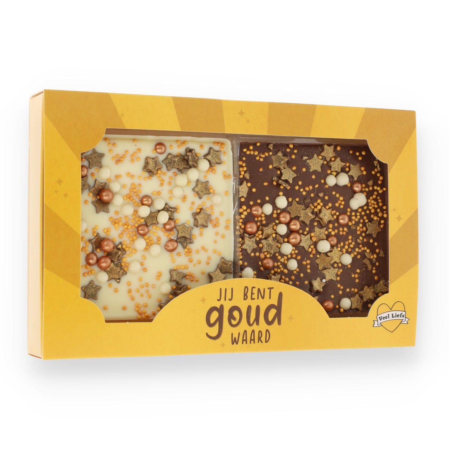 Cadeaupakketje | Jij bent goud waard! | Choco duo
